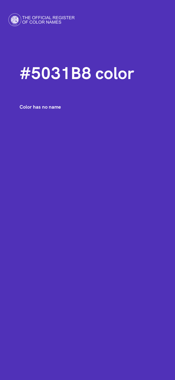 #5031B8 color image