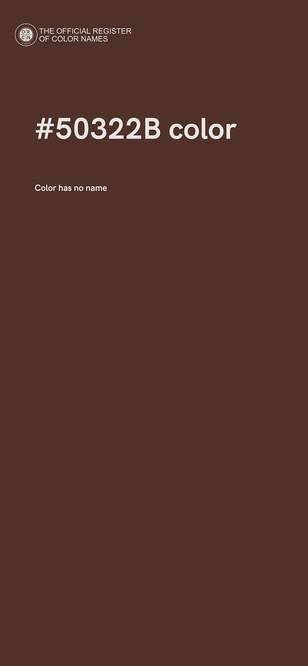 #50322B color image