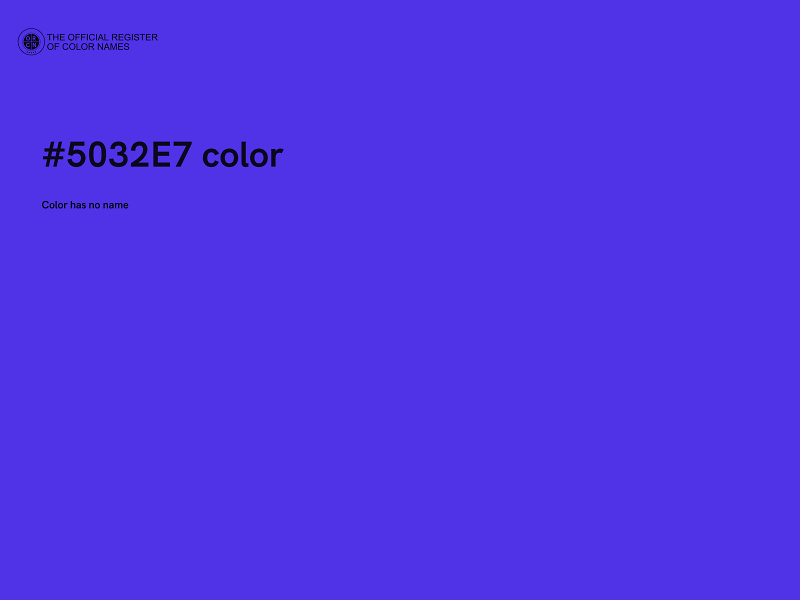 #5032E7 color image