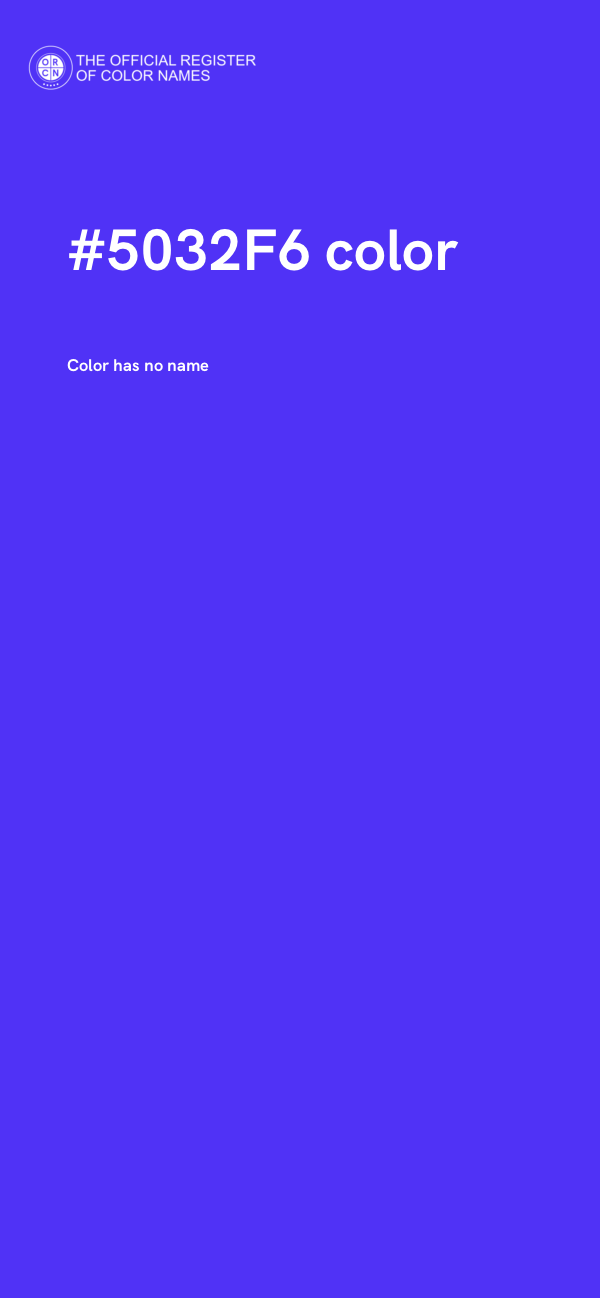 #5032F6 color image