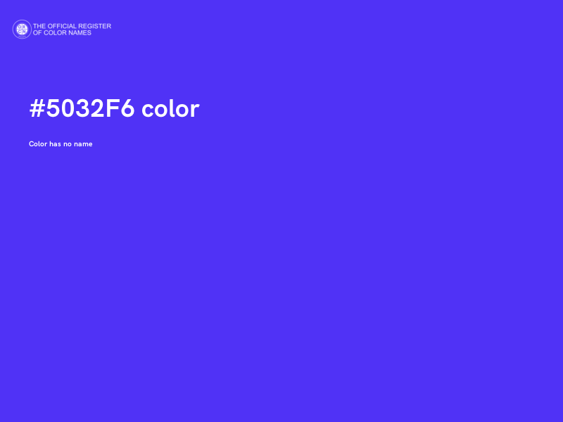 #5032F6 color image