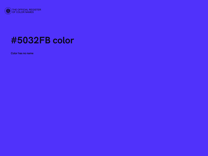 #5032FB color image