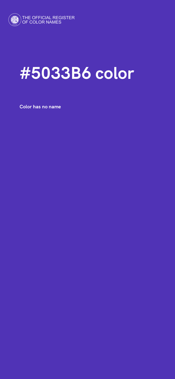 #5033B6 color image