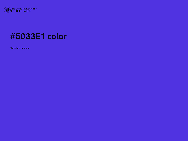 #5033E1 color image