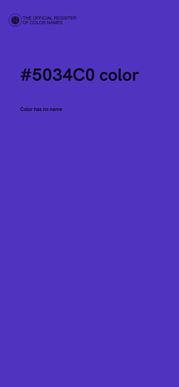 #5034C0 color image