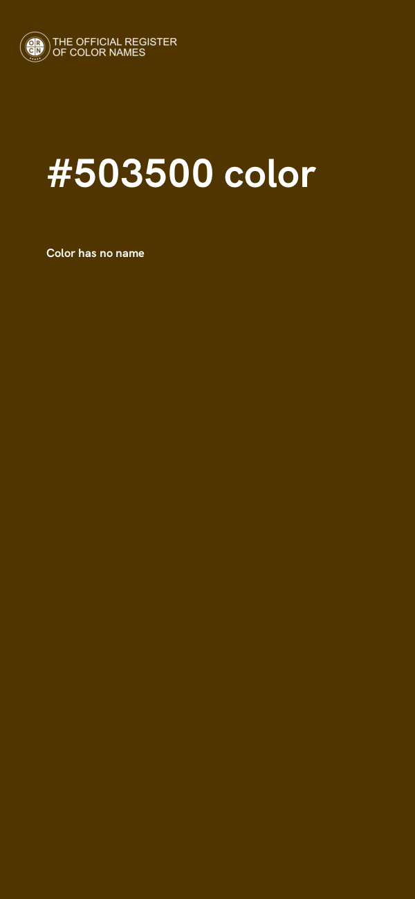 #503500 color image