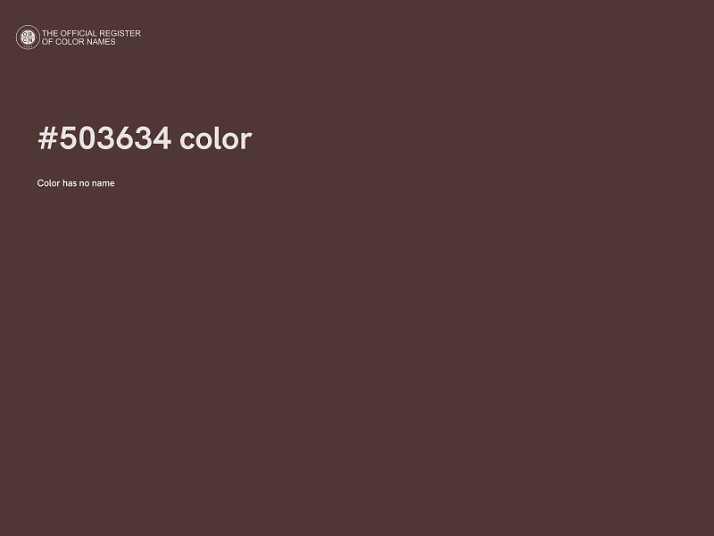 #503634 color image