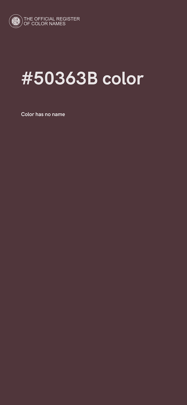 #50363B color image