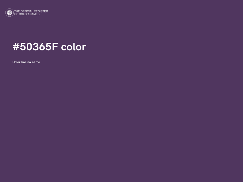 #50365F color image