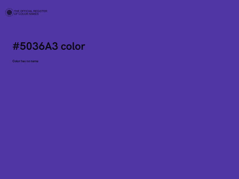 #5036A3 color image