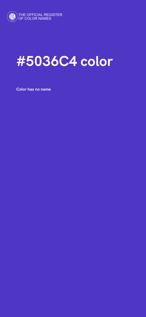 #5036C4 color image