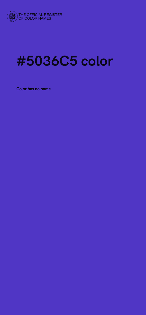 #5036C5 color image