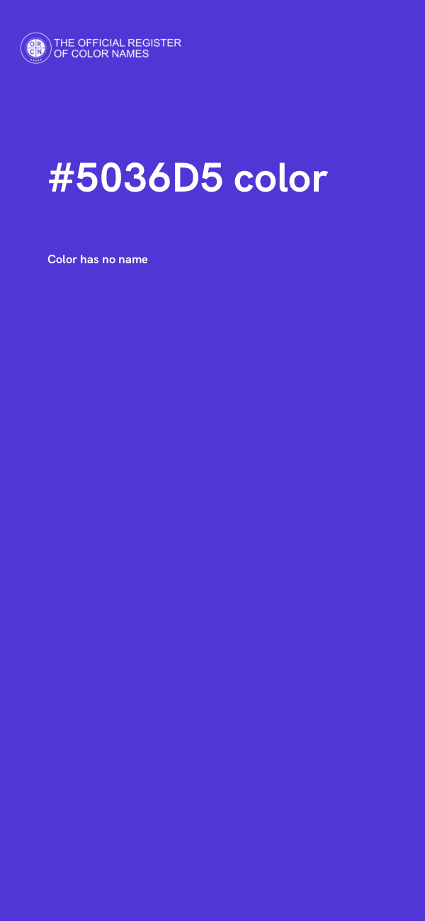 #5036D5 color image