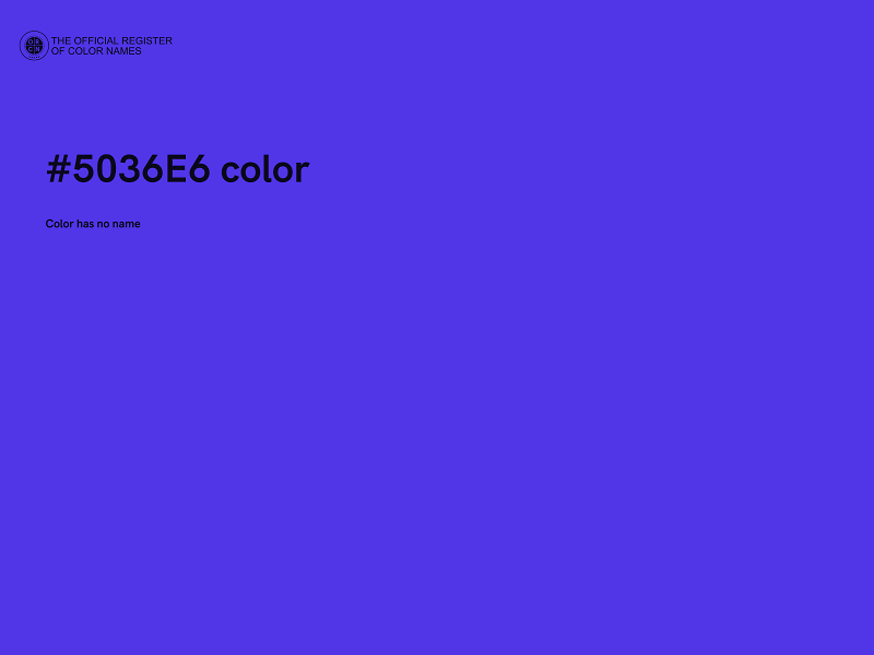 #5036E6 color image