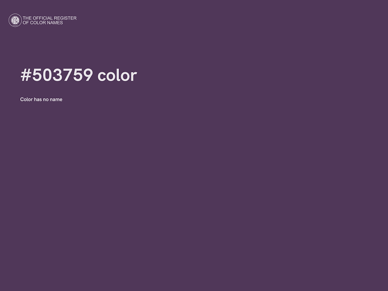#503759 color image