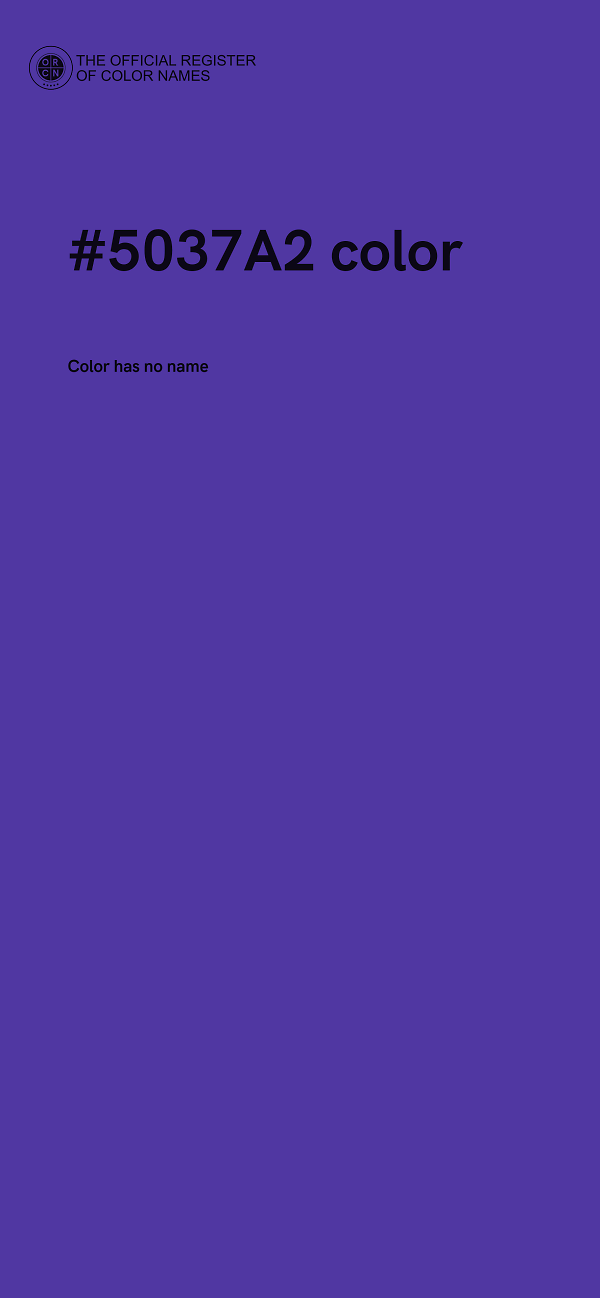 #5037A2 color image