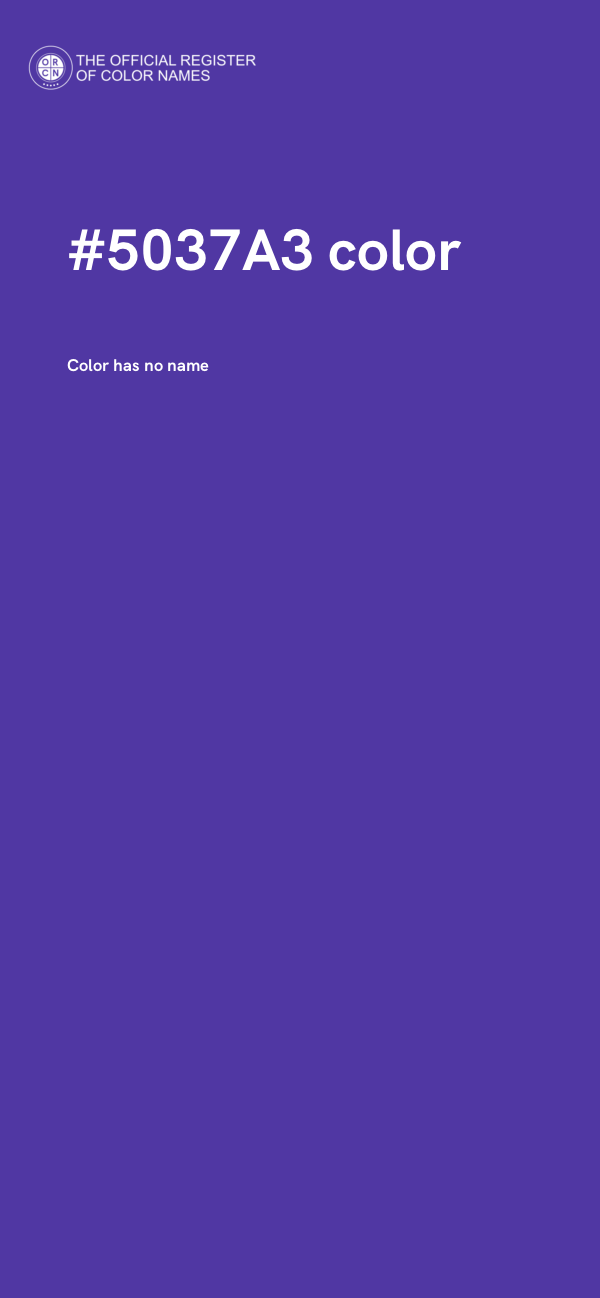 #5037A3 color image