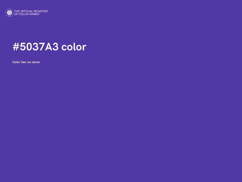#5037A3 color image