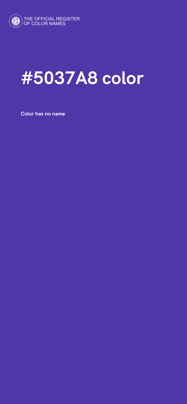 #5037A8 color image