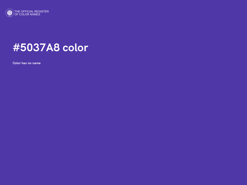 #5037A8 color image