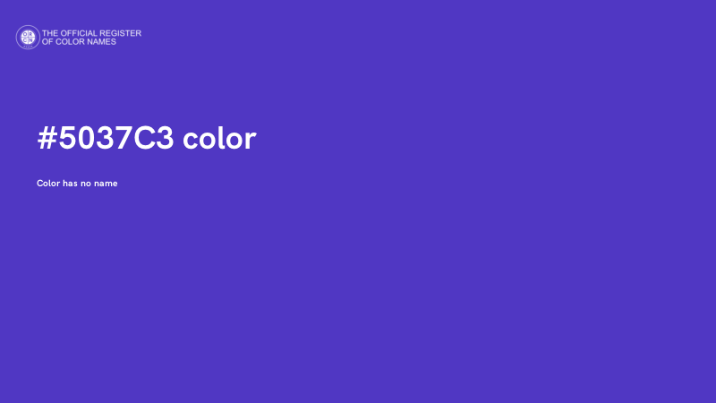 #5037C3 color image