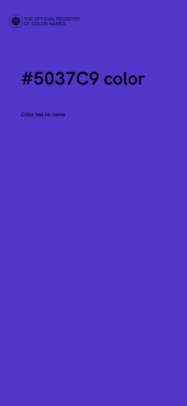 #5037C9 color image