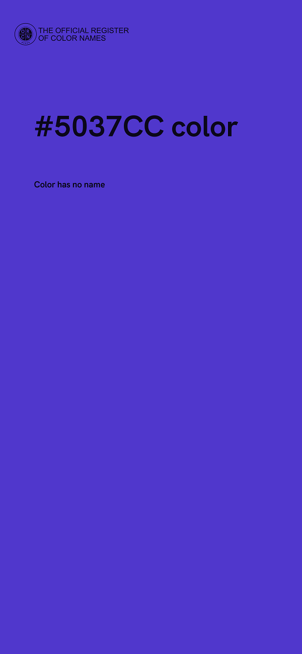 #5037CC color image
