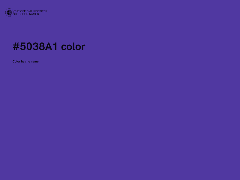 #5038A1 color image