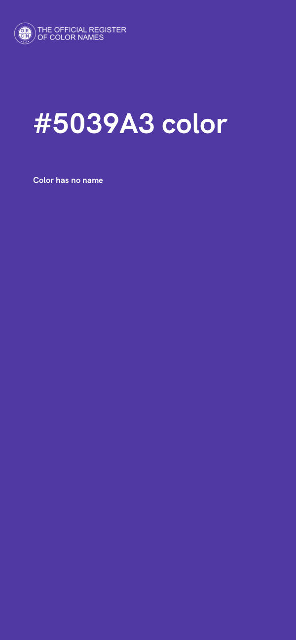 #5039A3 color image