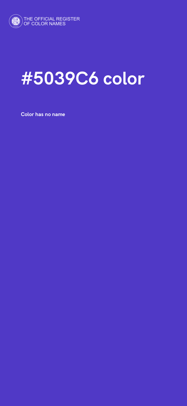 #5039C6 color image