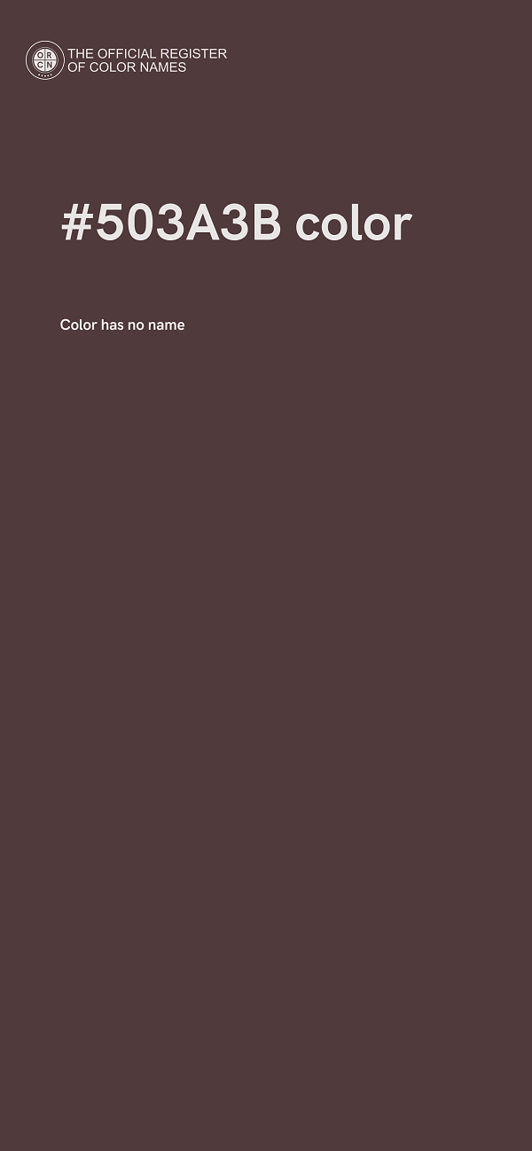 #503A3B color image