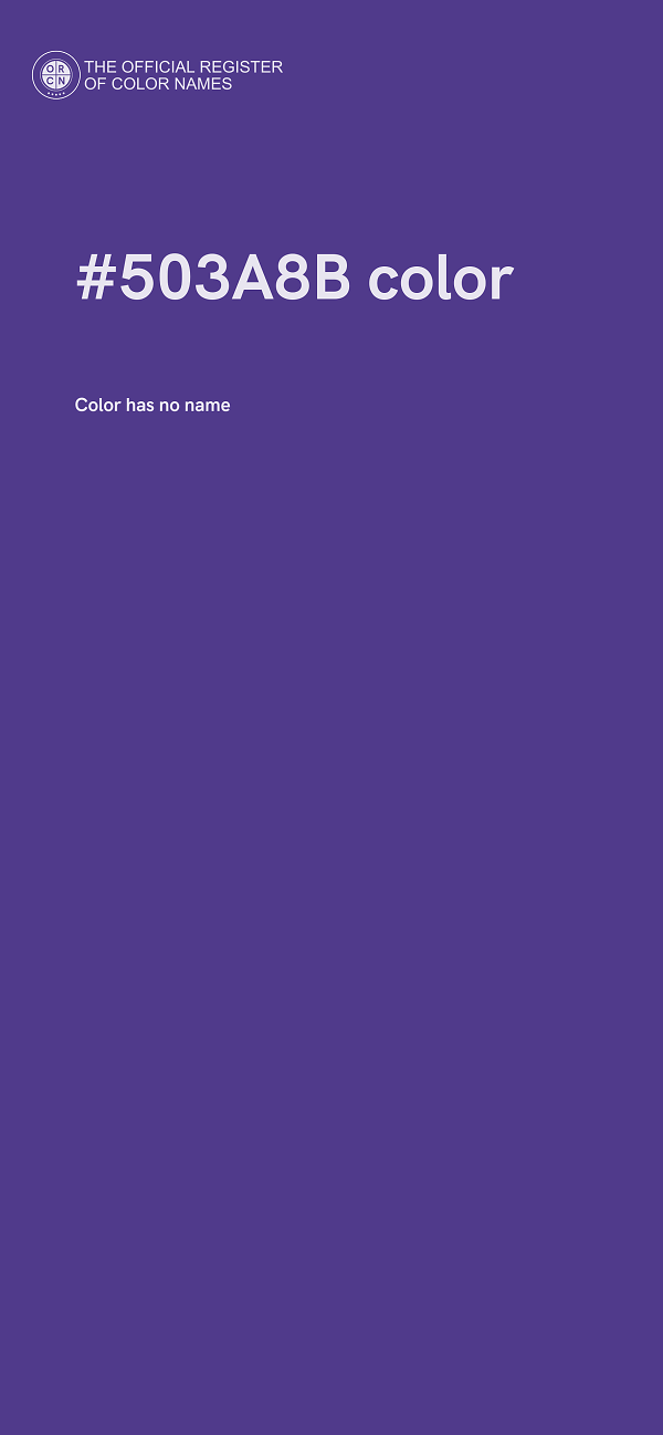 #503A8B color image