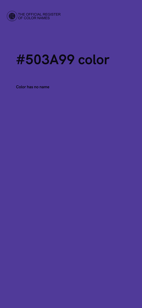 #503A99 color image