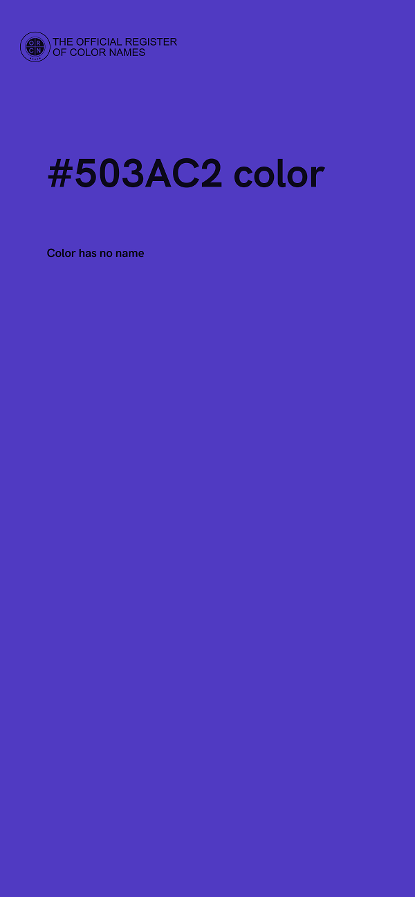 #503AC2 color image