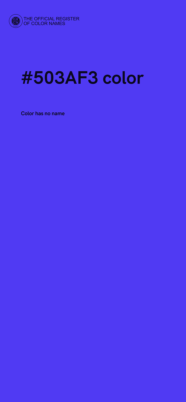 #503AF3 color image