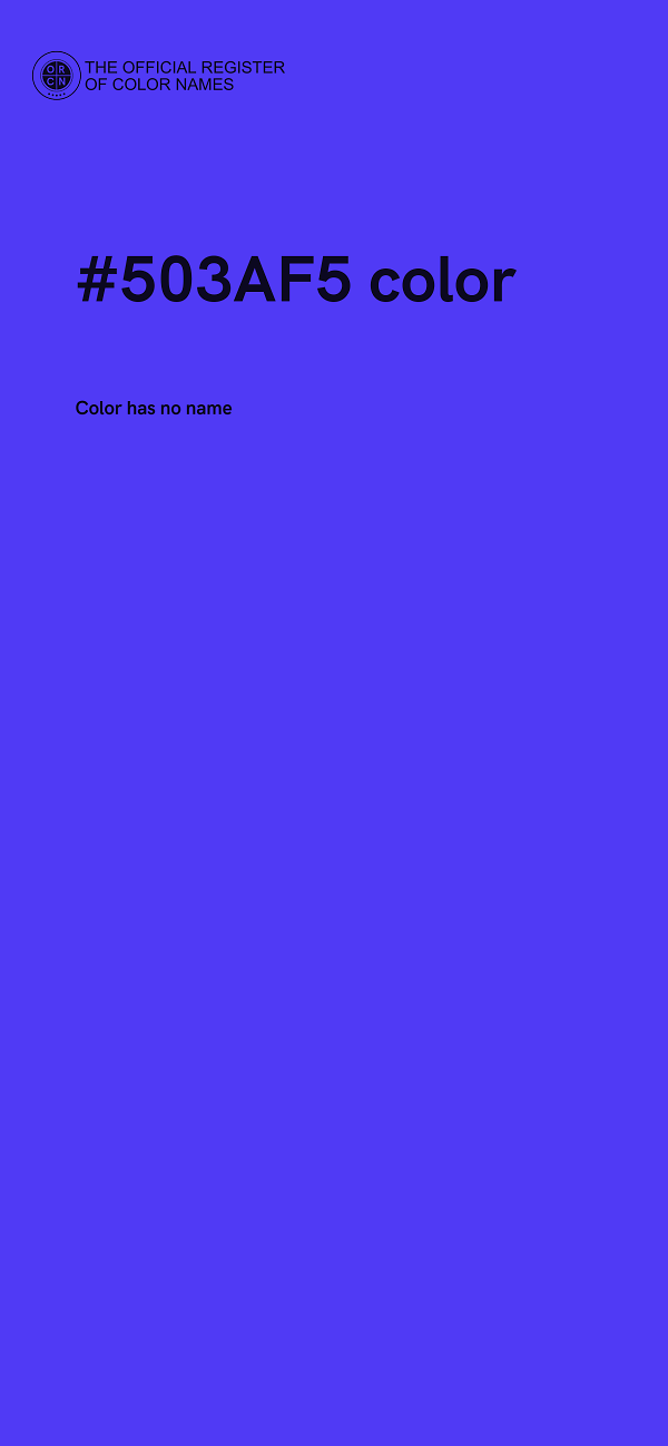 #503AF5 color image