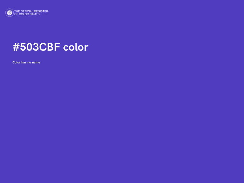 #503CBF color image