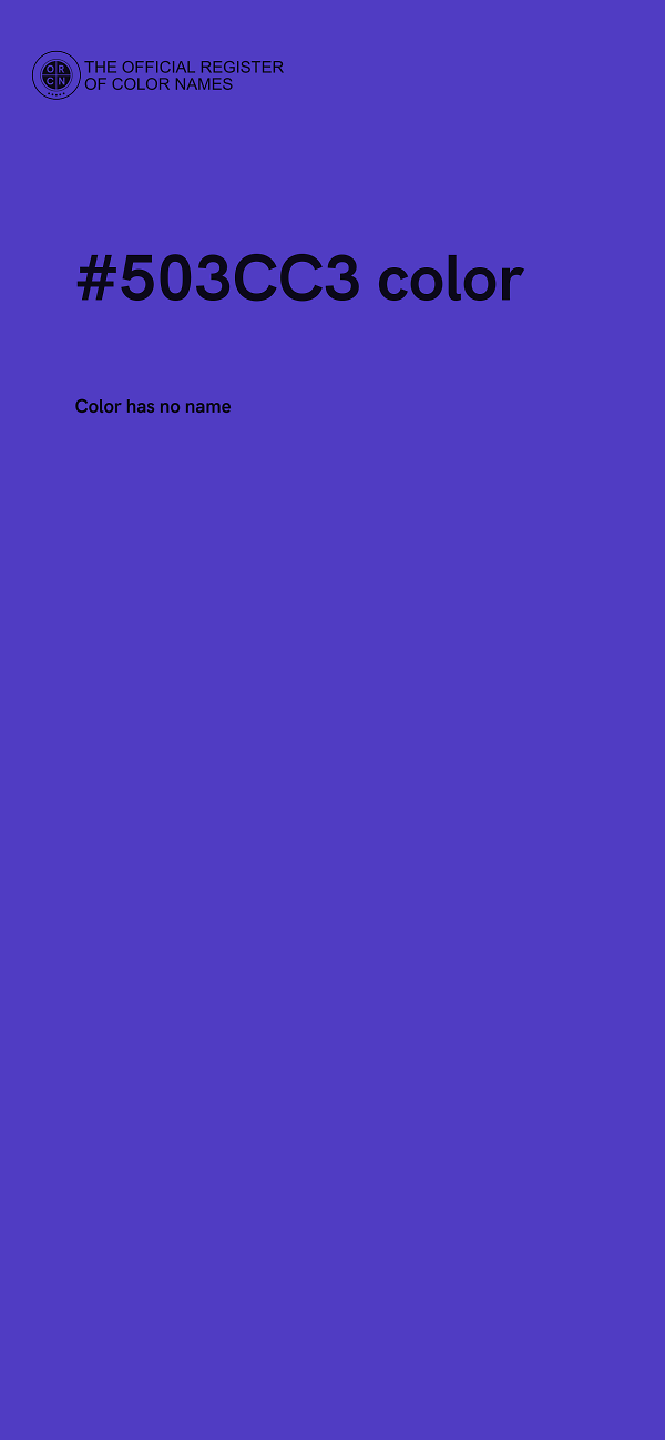 #503CC3 color image
