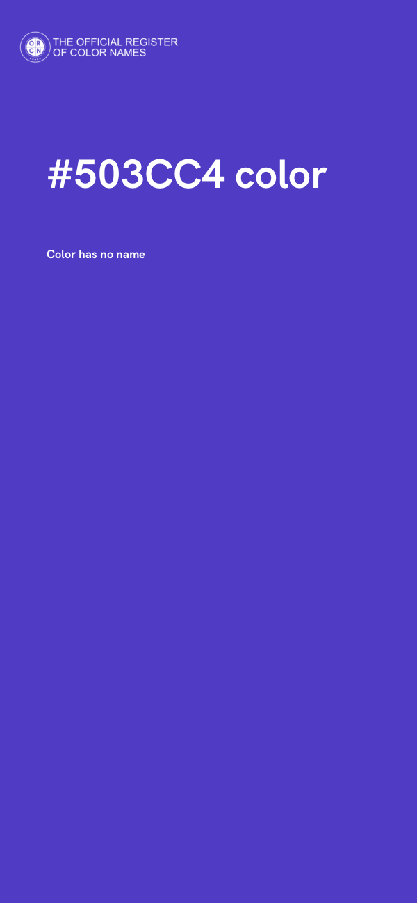 #503CC4 color image