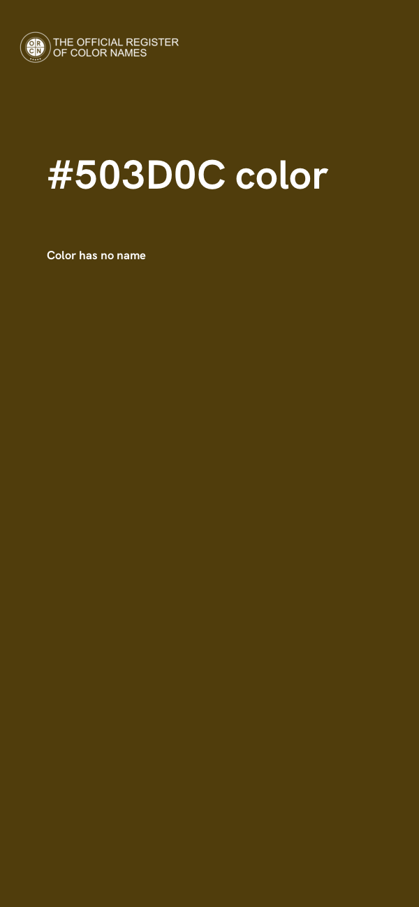 #503D0C color image