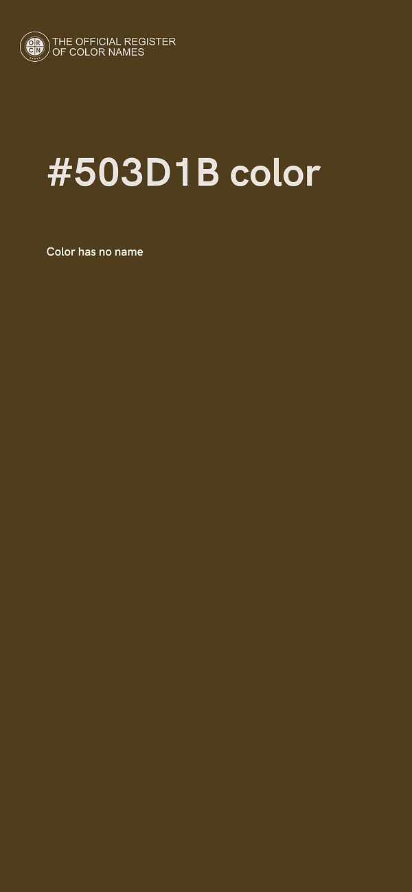 #503D1B color image