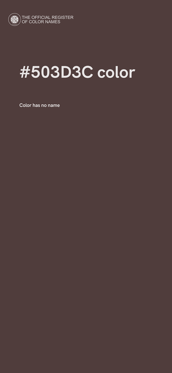 #503D3C color image