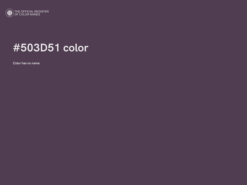 #503D51 color image