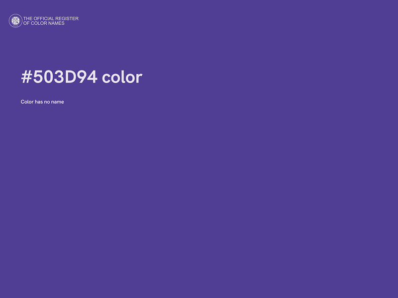 #503D94 color image