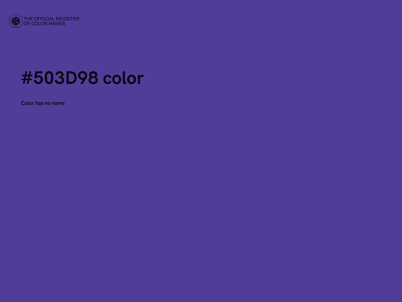 #503D98 color image