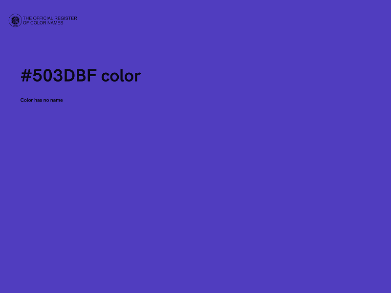 #503DBF color image