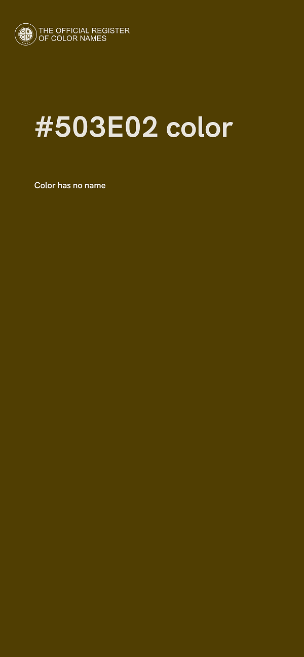 #503E02 color image