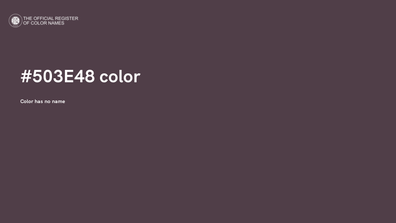 #503E48 color image