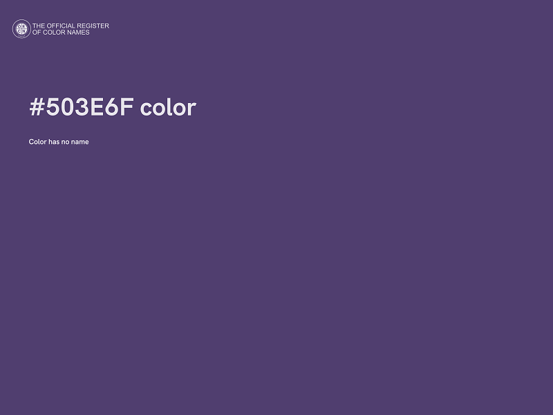 #503E6F color image
