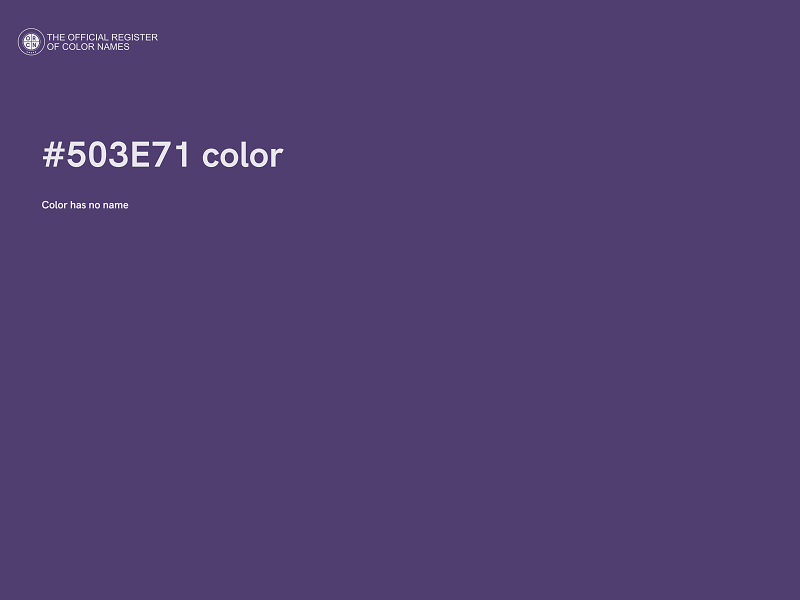 #503E71 color image
